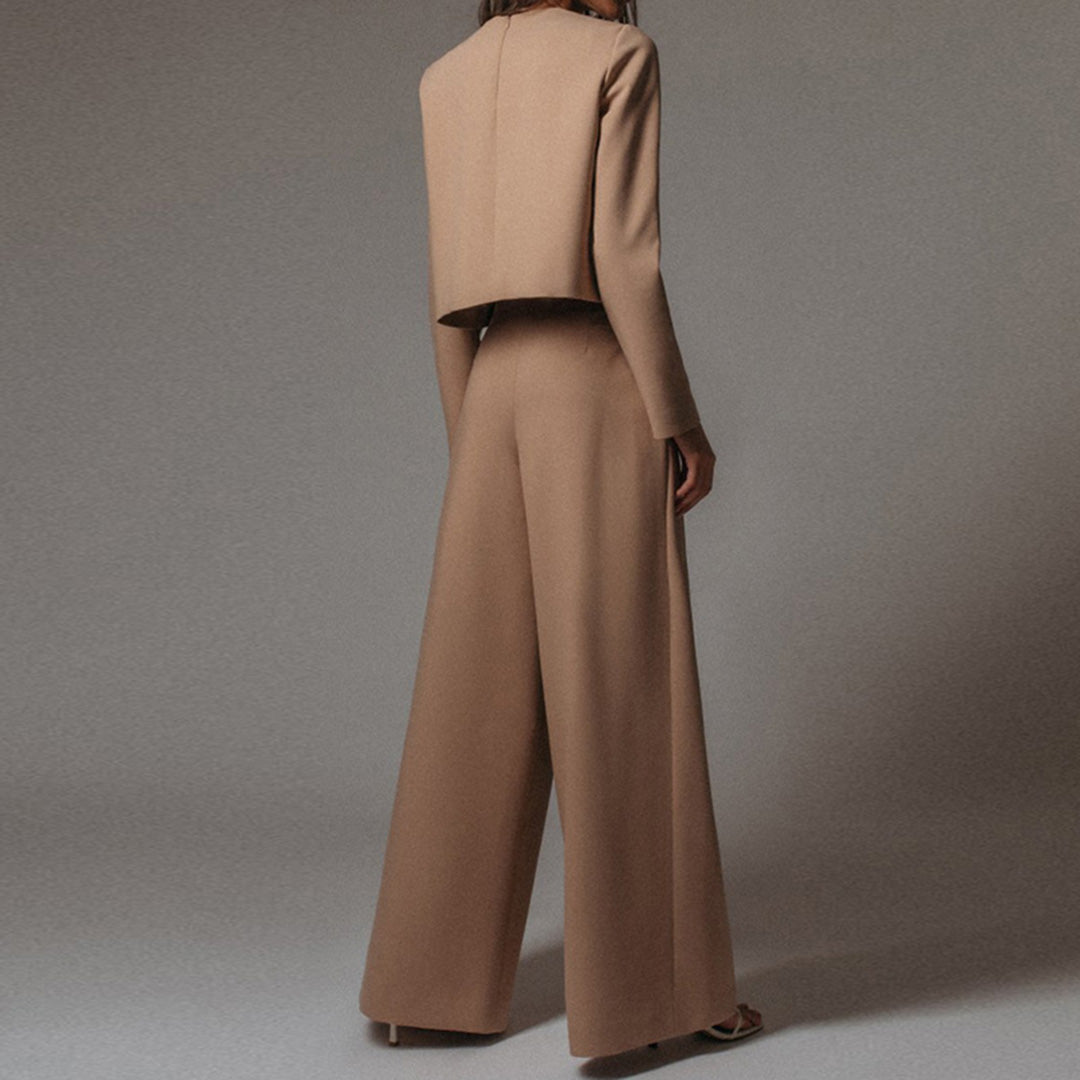 Eva - Elegante Palazzo Set - Comfortabele Pasvorm - Voor Dames - Perfect voor Elke Gelegenheid