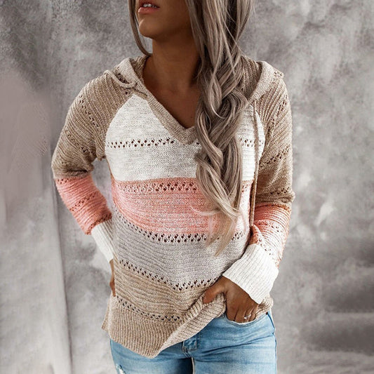 Livia - Gebreide V-hals Trui - Ademend en Comfortabel - Voor Dames - Perfect voor Elk Seizoen