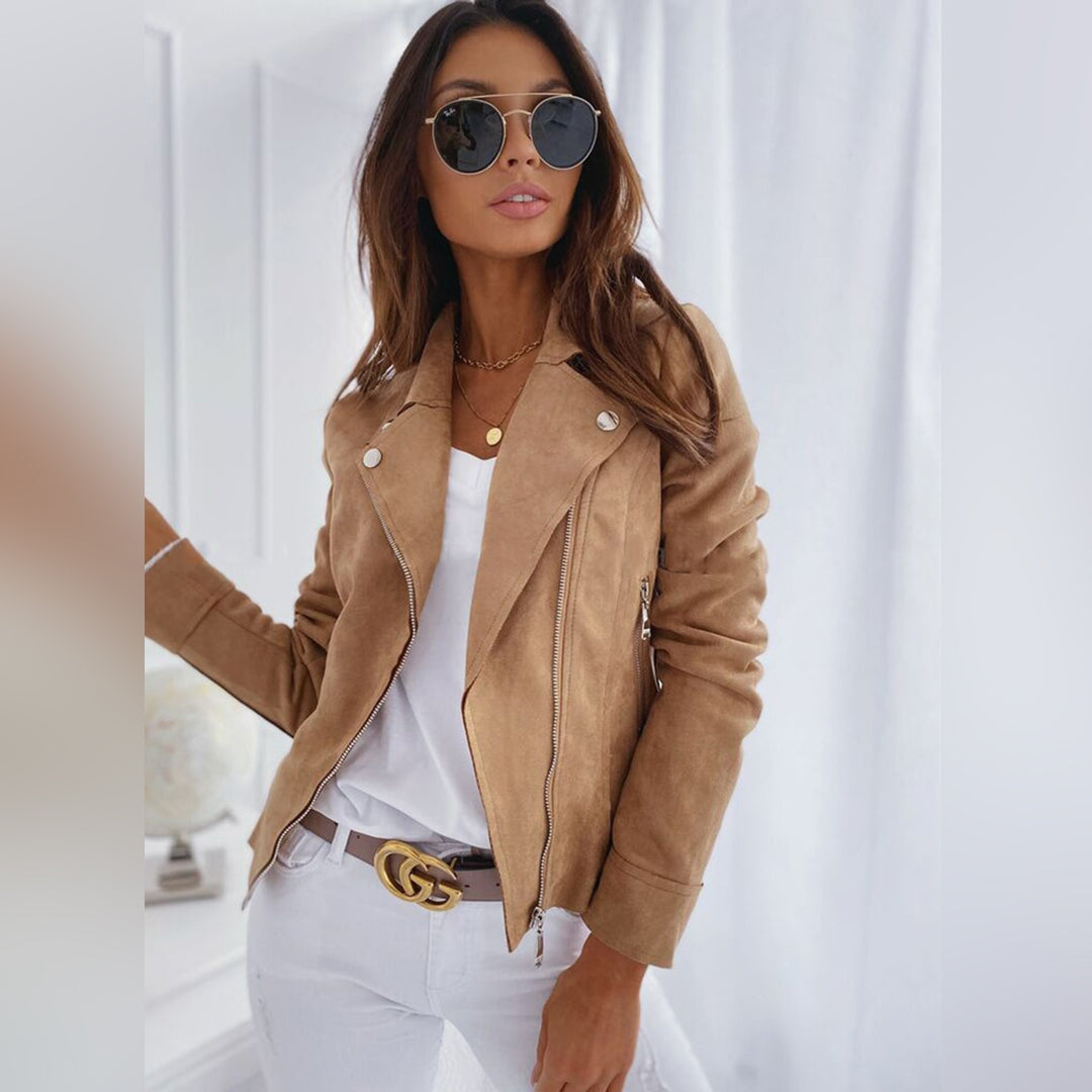 Livia - Imitatielederen Jas - Stijlvol en Comfortabel - Voor Dames - Perfect voor Koude Dagen