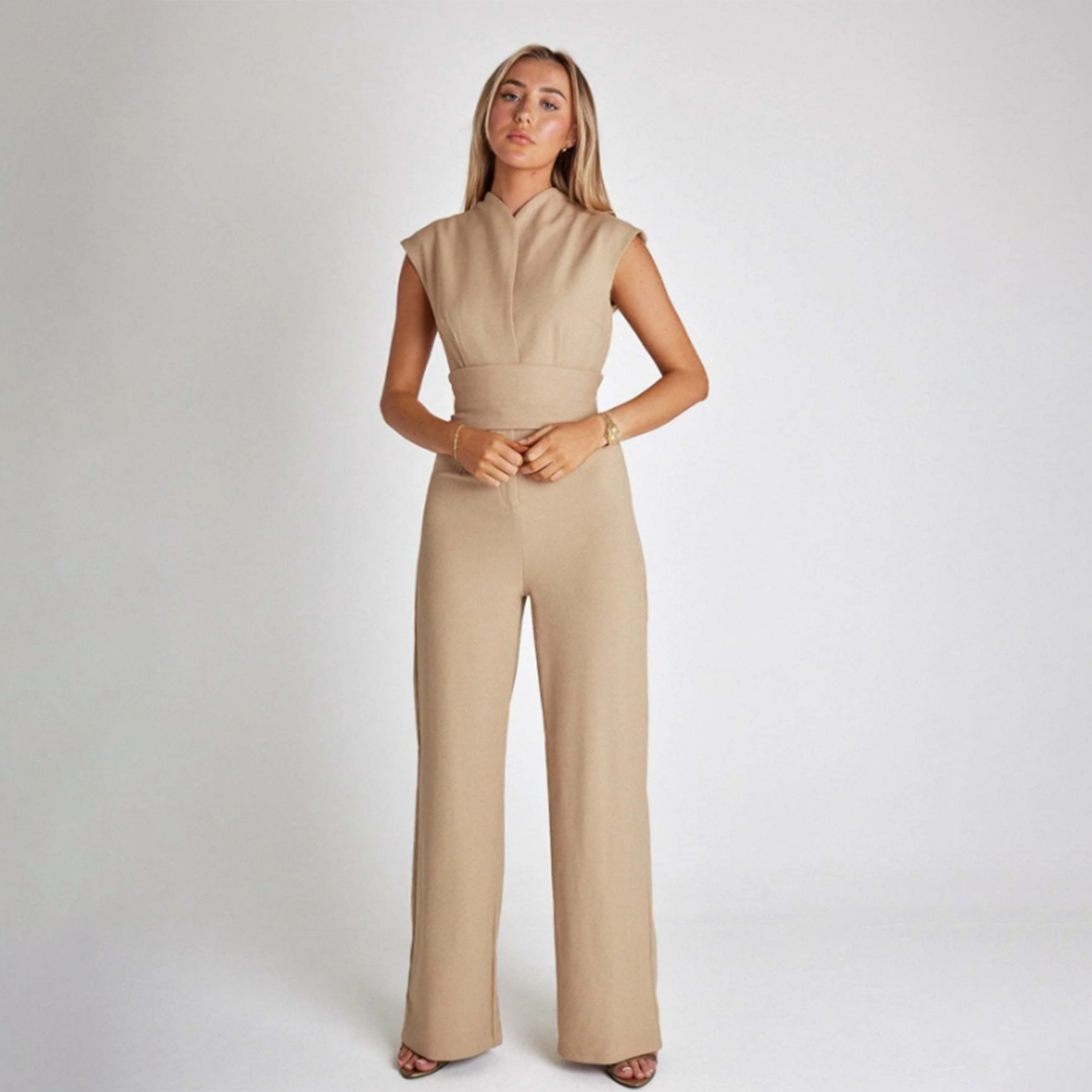 Lotte - Elegante Mouwloze Jumpsuit - Comfortabele Wijde Pijpen - Voor Dames - Perfect voor Feestjes