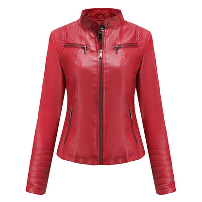 Elena - Leren Bikerjack - Elegant en Tijdloos - Voor Dames - Perfect voor Elke Gelegenheid
