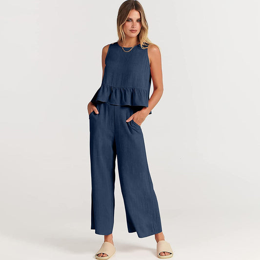 Livia - Tweedelige Zomeroutfit - Luchtig en Comfortabel - Voor Dames - Zomeractiviteiten