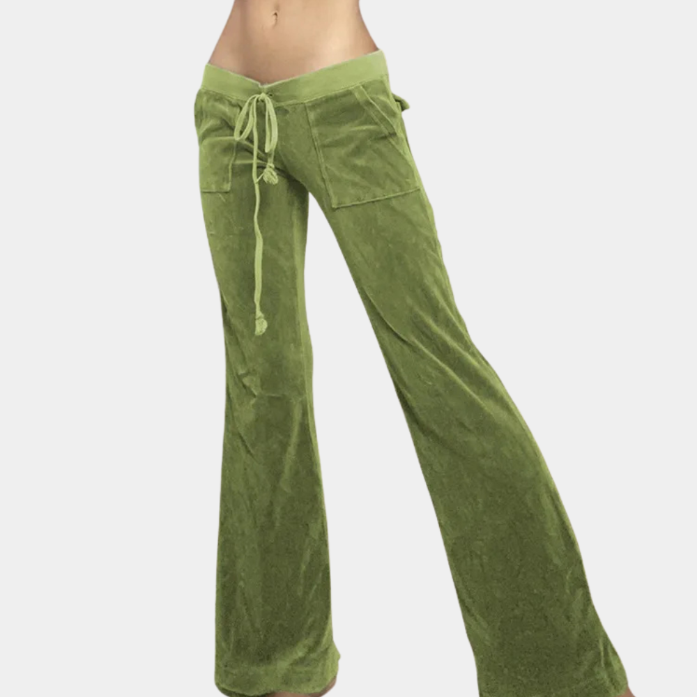 Livia - Uitlopende Broek - Comfortabele Elegantie - Voor Dames - Voor Elke Gelegenheid