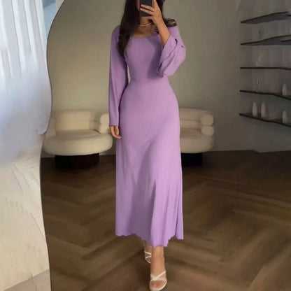 Sophie - Elegante Gebreide Jurk - Luxueuze Afwerking - Voor Dames - Geschikt voor Elke Gelegenheid