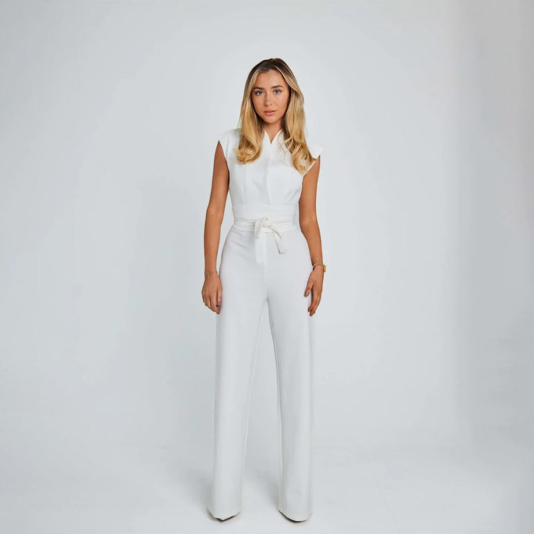 Lotte - Elegante Mouwloze Jumpsuit - Comfortabele Wijde Pijpen - Voor Dames - Perfect voor Feestjes