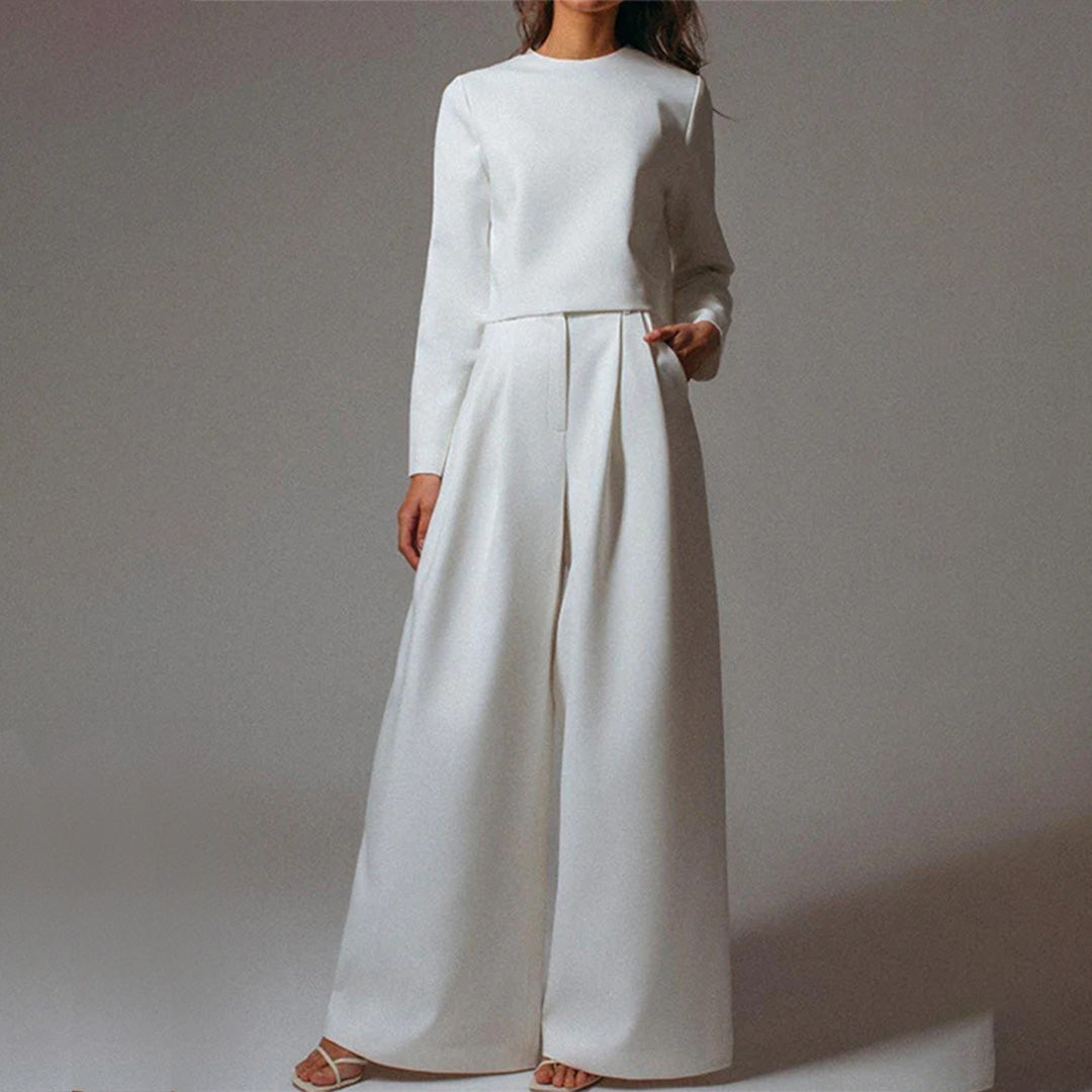 Eva - Elegante Palazzo Set - Comfortabele Pasvorm - Voor Dames - Perfect voor Elke Gelegenheid