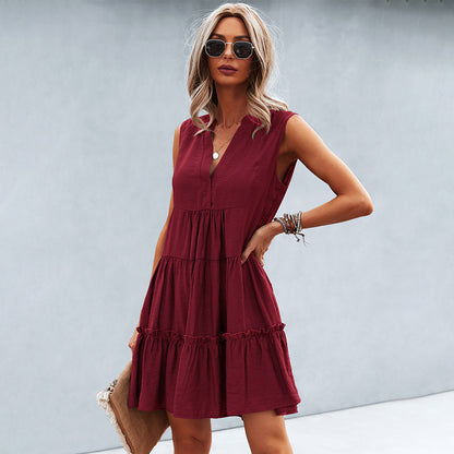 Emma - Elegante Mini Jurk - Comfortabele Pasvorm - Voor Dames - Zomer Gelegenheden