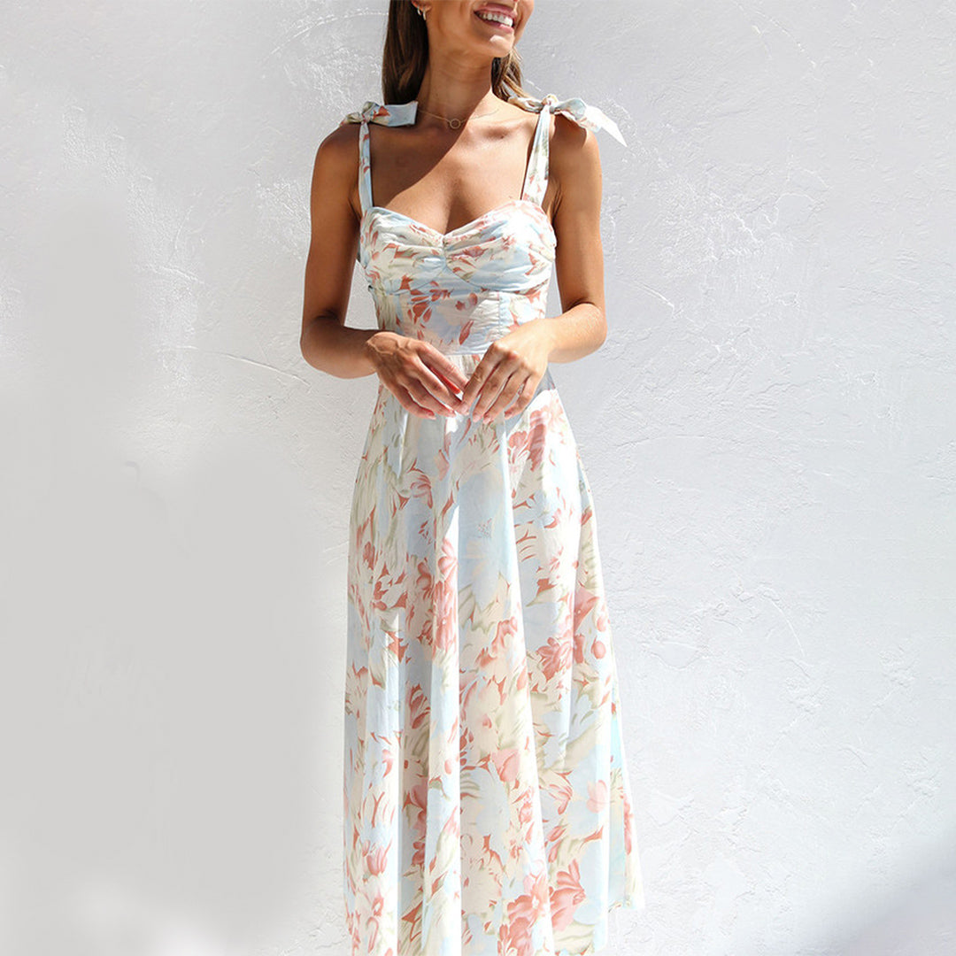 Livia - Midi-Jurk met Gebloemd Design - Comfortabele Pasvorm - Voor Dames - Perfect voor Speciale Gelegenheden