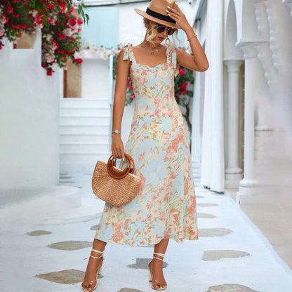 Livia - Midi-Jurk met Gebloemd Design - Comfortabele Pasvorm - Voor Dames - Perfect voor Speciale Gelegenheden