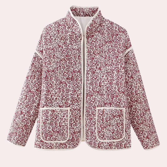Lara - Stylish Winterjas - Bloemenprint - Voor Dames - Perfect voor Koude Dagen