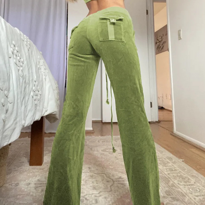 Livia - Uitlopende Broek - Comfortabele Elegantie - Voor Dames - Voor Elke Gelegenheid