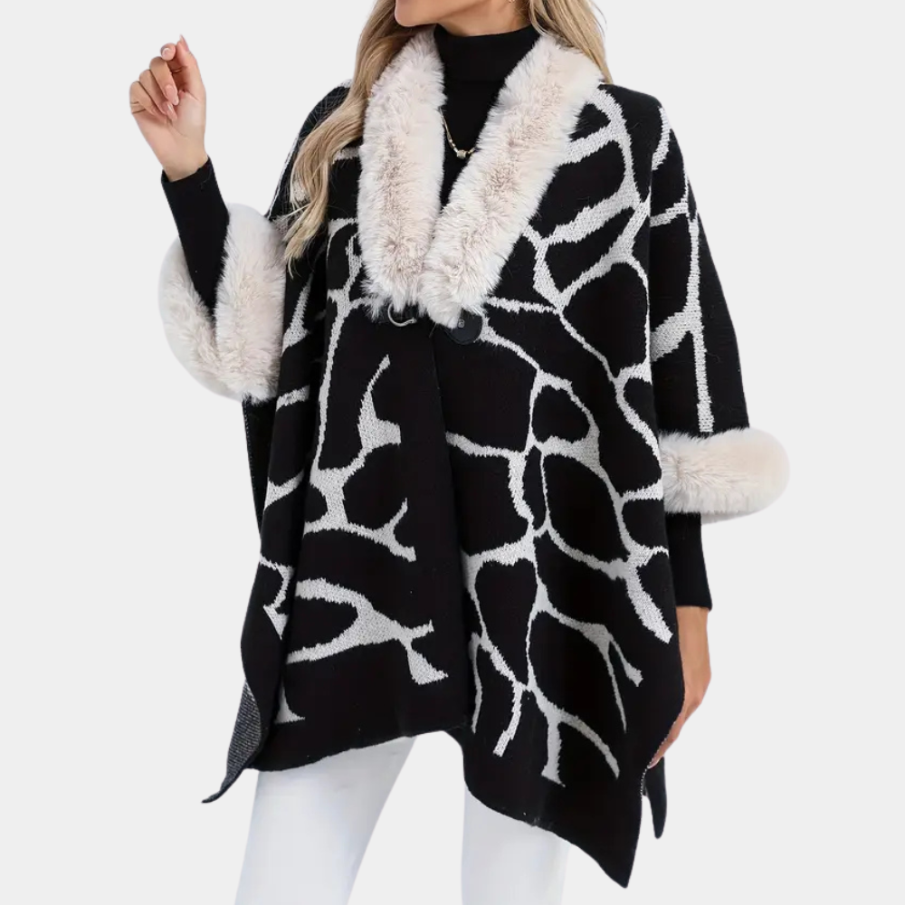 Anouk - Luxe Capejas - Zachte Textuur voor Gemak - Voor Dames - Winteroutfit