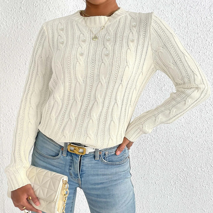 Emma - Minimalistische Trui - Comfortabele Pasvorm - Voor Dames - Het Hele Jaar Door