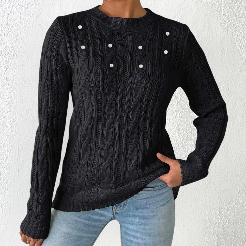 Emma - Minimalistische Trui - Comfortabele Pasvorm - Voor Dames - Het Hele Jaar Door