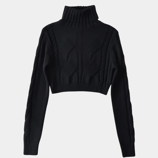 Luna - Korte Trui met Hoge Hals - Elegant en Warm - Voor Dames - Herfst/Winter